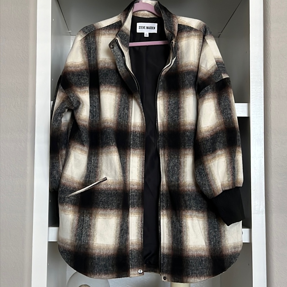 Steve Madden Harper Plaid Jacket